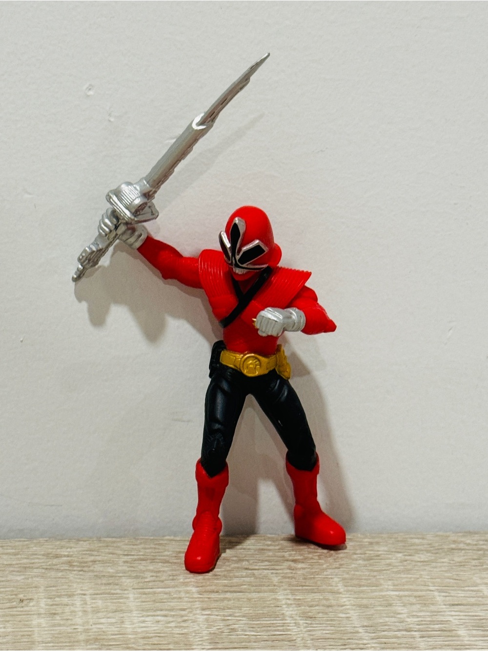Bandai Power Rangers Samurai Red Ranger 4" Action Figure w/ Spin Sword